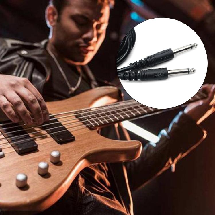 1/4 Inch Male TRS Speaker Amp Cable Jack for Guitar, Bass, Amplifier, Keyboard