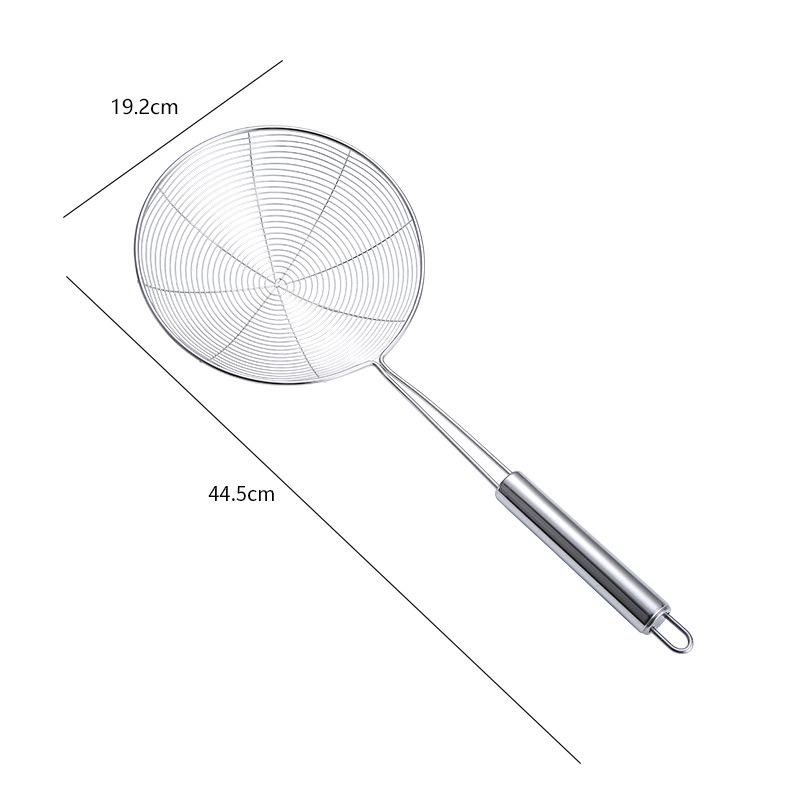 Stainless Steel Oil Frying Spoon Colander Mesh Strainer Round Net Filter Scoop Noodles Dumpling Sieve for Kitchen Accessories