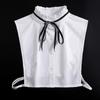 Perfect Match Lotus Leaf Edge Fake Collar For Sweater Dress Bowknots Half Shirt False Collar Ties Decoreative Autumn Stand Detachable Collars