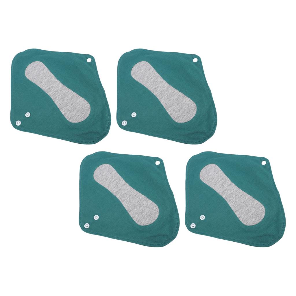 4pcs Reusable Panty Liners Highly Absorbent Cotton Washable Sanitary Napkins for Overnight