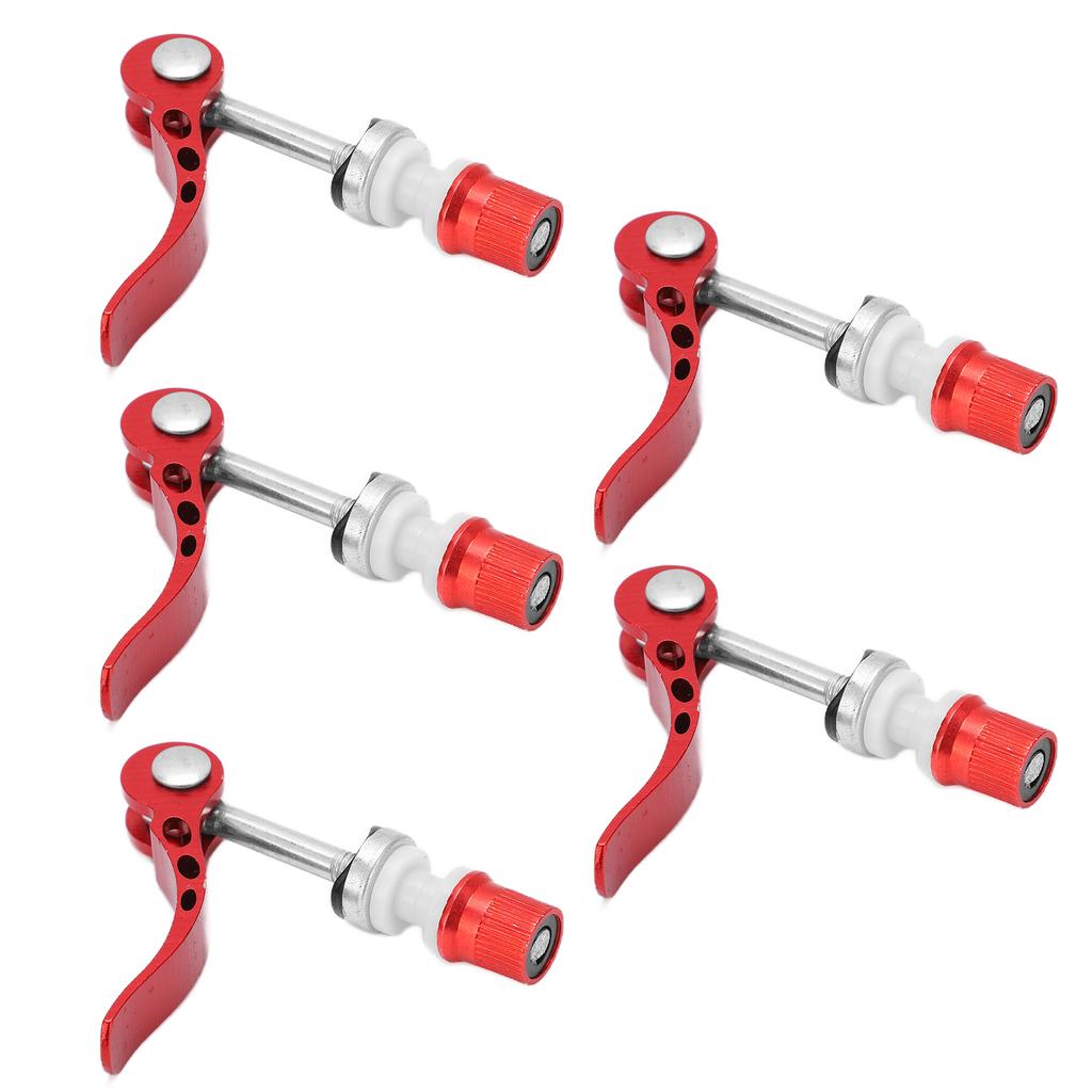 5pcs Seatpost Clamps Quick Release Aluminum Alloy Durable Bike Pipe Clamp Fixed Gear for Universal Bicycles