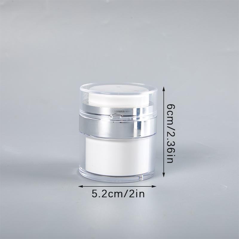 15/30/50ml Vacuum Airless Pump Dispenser Refillable Cream Bottle Press Type Moisturizer Jar