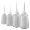 4Pieces Translucent Squeeze Bottles Multifunctional Wash Bottle DIY Supplies Ideal for Glue Oil and Laboratory Use