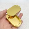 Mini Compact Size Solid Perfume Case Zinc Alloy Balm Holder Slide Lid Balm Box Daily Pocket Carry