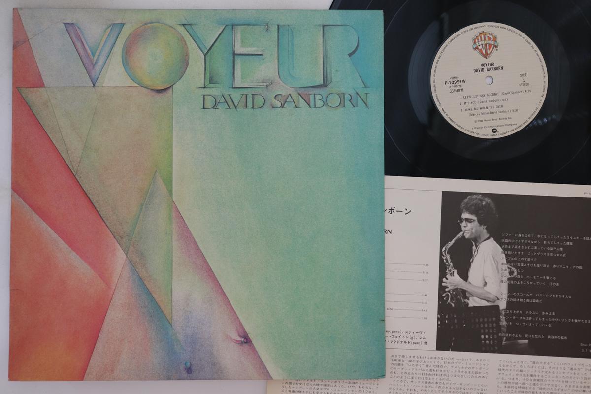 

LP Record DAVID SANBORN - Voyeur P10997W WARNER BROS 1981 Japan Jazz Used