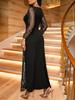 Plus Size Women's Embroidered Patchwork Bodycon Dress - European & American Style GY2199