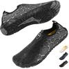 Marine Shoes Water Shoes Aqua Shoes Foot Protection Beach Sandals Lightweight Breathable Amphibious Shoes for Water Surfing Unisex Black [YAKIDA]