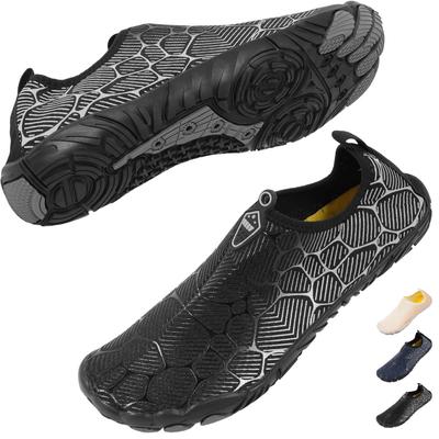 Marine Shoes Water Shoes Aqua Shoes Foot Protection Beach Sandals Lightweight Breathable Amphibious Shoes for Water Surfing Unisex Black [YAKIDA]