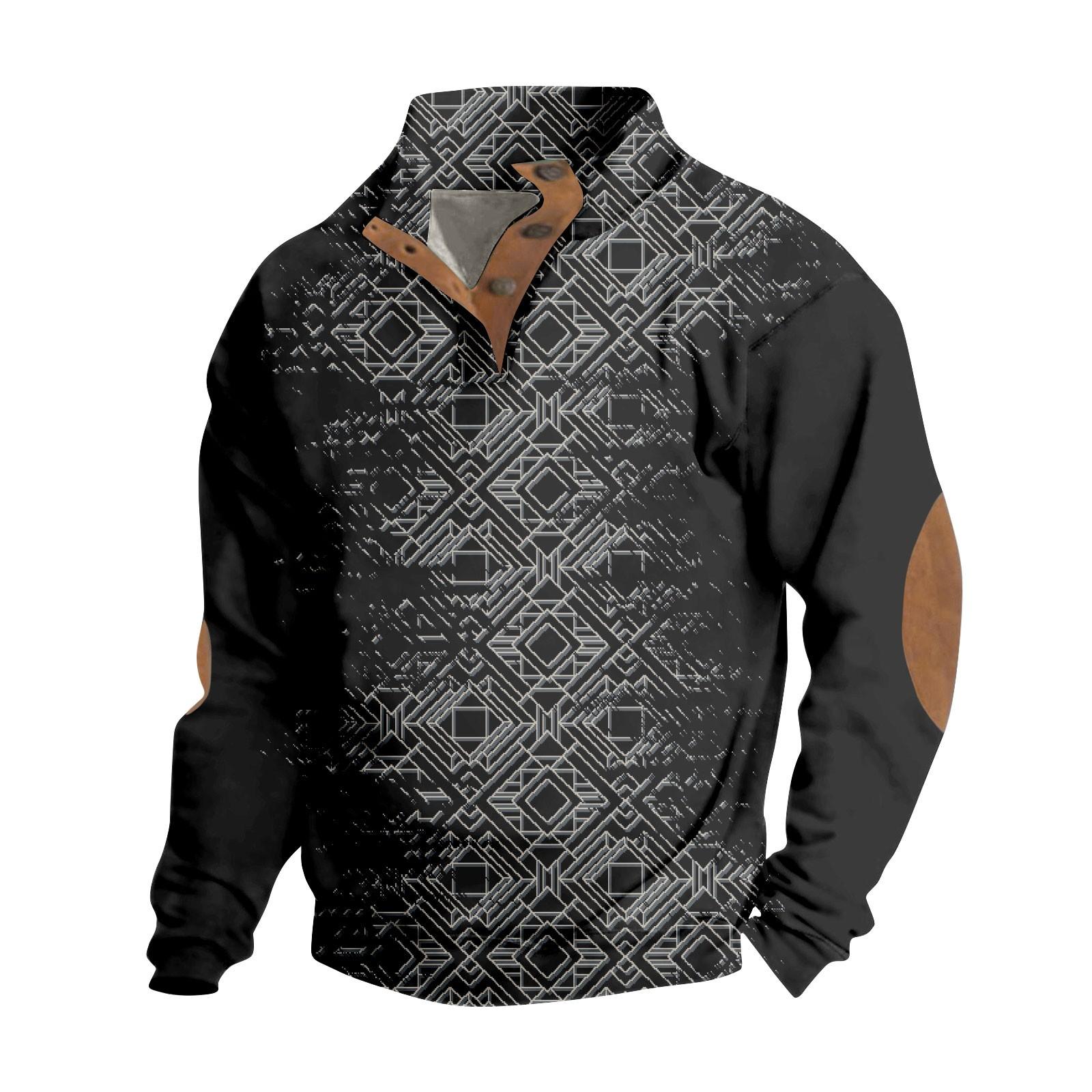 

Весенняя и мужская толстовка с воротником-стойкой — это повседневные свитера для активного отдыха, топы S чёрный