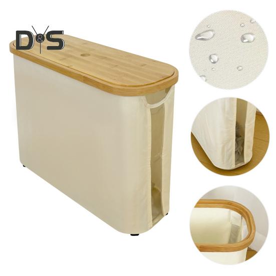Toilet Paper Storage Basket Organizer with Lid Dustproof Large Capacity Bathroom Toilet Paper Storage Organizer Free Standing Holder
