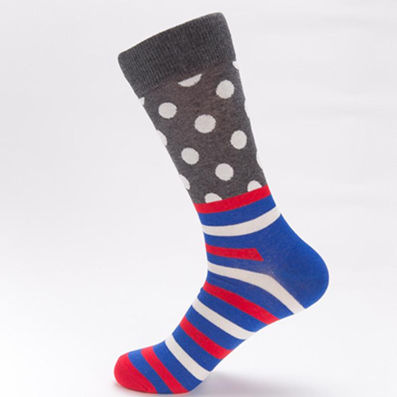 

Happy Socks Polka Dot Mid-Calf Cotton Socks for Couples - Autumn & Winter Collection EU Size: 41-46