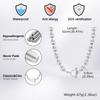 Heavy Stainless Steel Chain Necklaces for Men Boys,Rolo Chain O Chain Collars with OT Button,Trendy Jewelry Gifts