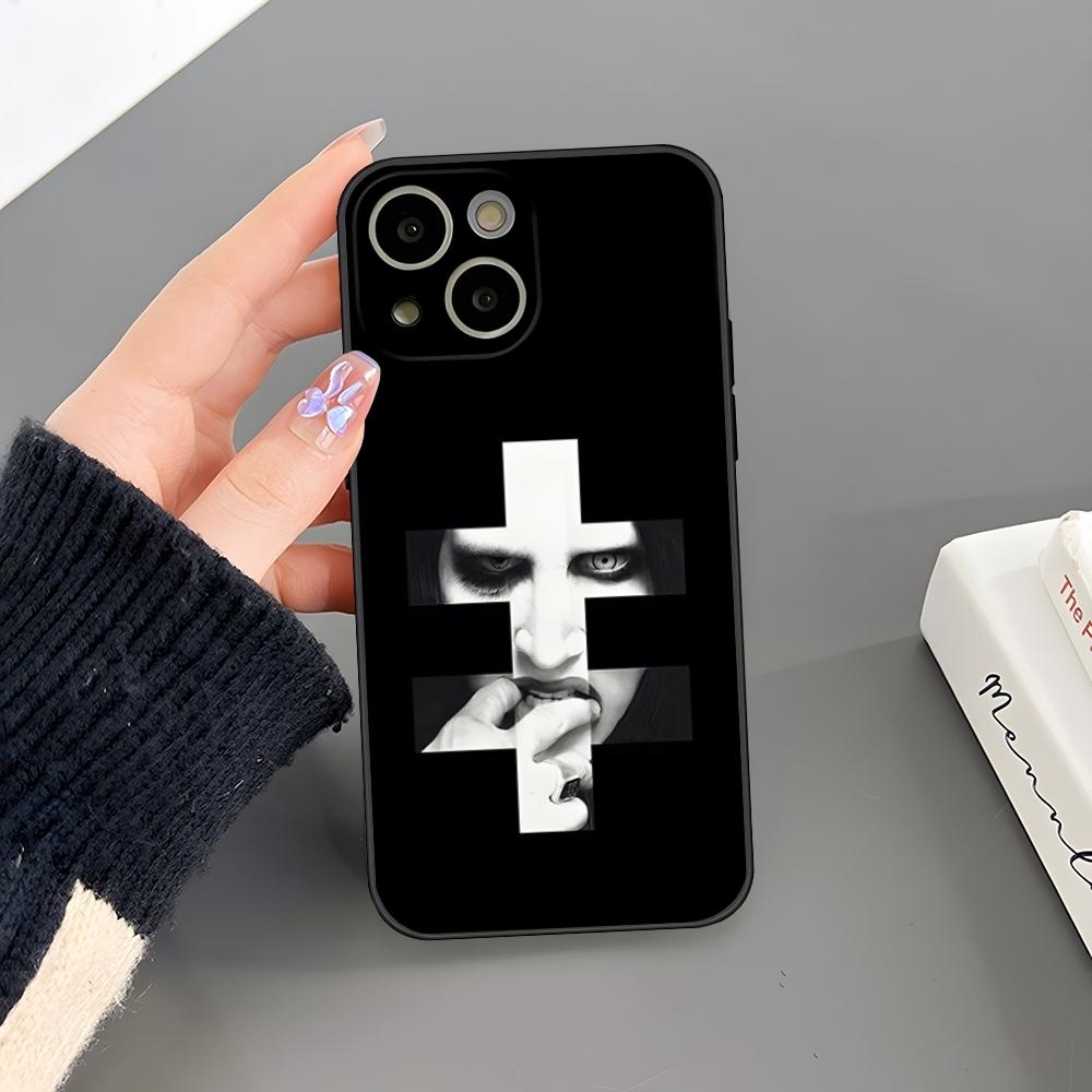 

Marilyn Manson Phone Case For Iphone 16 Plus 15 14 Pro Max 13 Mini 11 12 Xr X Xs 6 7 8 SE Plus Back Cover iPhone13 ProMax
