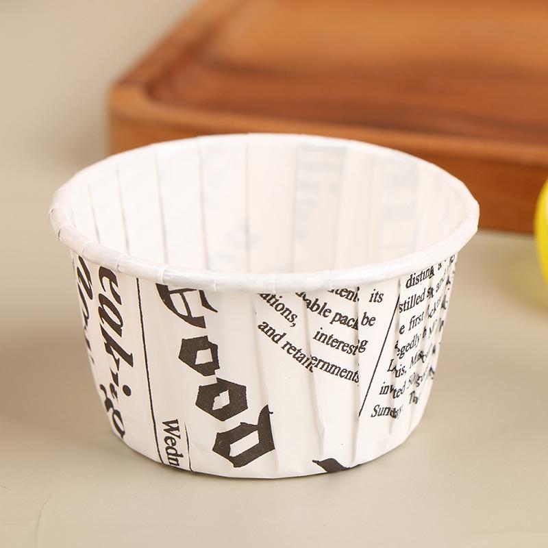 50 stuks Krullend Papieren Bekertje Flens Cake Papieren Bekertje Oliebestendig Cupcake Bakje Bakvorm Bakplaat Doos Bruiloft Feest Muffin Bekers