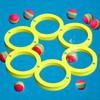 Ensemble de Jeux de Piscine avec 12 Balles Jeux de Lancer Flottants pour Piscine Anneau Flottant pour Enfants Adultes Jeu d'Eau pour Piscine