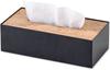 POSH LIVING Tissue Case, Black, Size: Approx. W26.5 D13.5 H8 cm, 41317