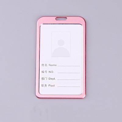 

1pc Metal Card Holder with Lanyard for Pass Card Credential Door Pass Cover for Badges Clips Office Accessories