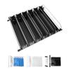 Drink Organizer for Fridge 6 Rows Adjustable Dampening Pusher Glide Soda Can Dispenser WIth Dampener For Beer Beverages