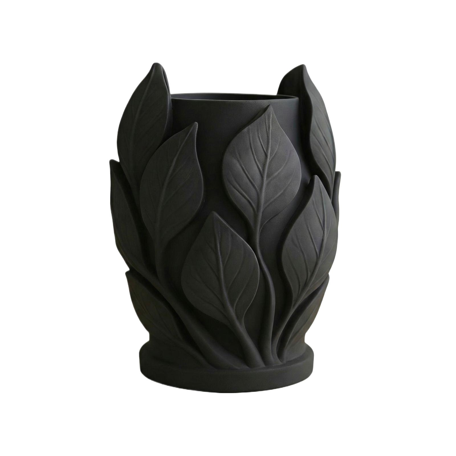 

Декоративная ваза для цветов Минималистичный домашний настольный цветочный контейнер One Size чёрный