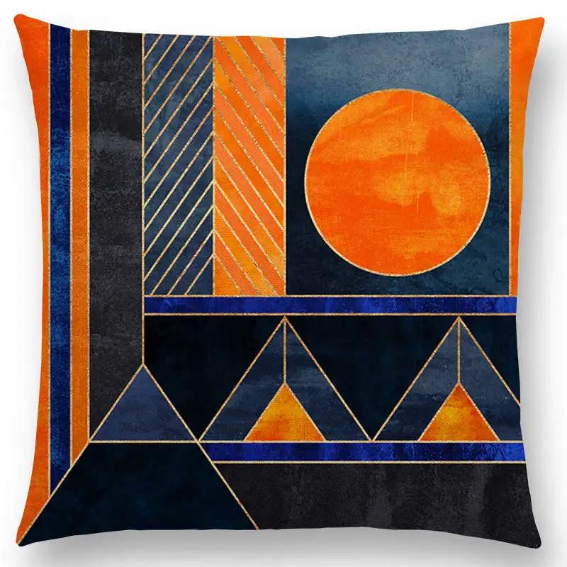 Neu Abstrakt Geometrisch Farben Streifen Zersplittert Amethyst Saphir Bunt Drucke Kissenbezug Auto Sofa Überwurf Kissenbezug