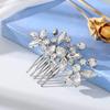 Luxuriöser Kristall-Strass-Braut-Haarkamm - Elegantes Legierungs-Hochzeits-Haarschmuck