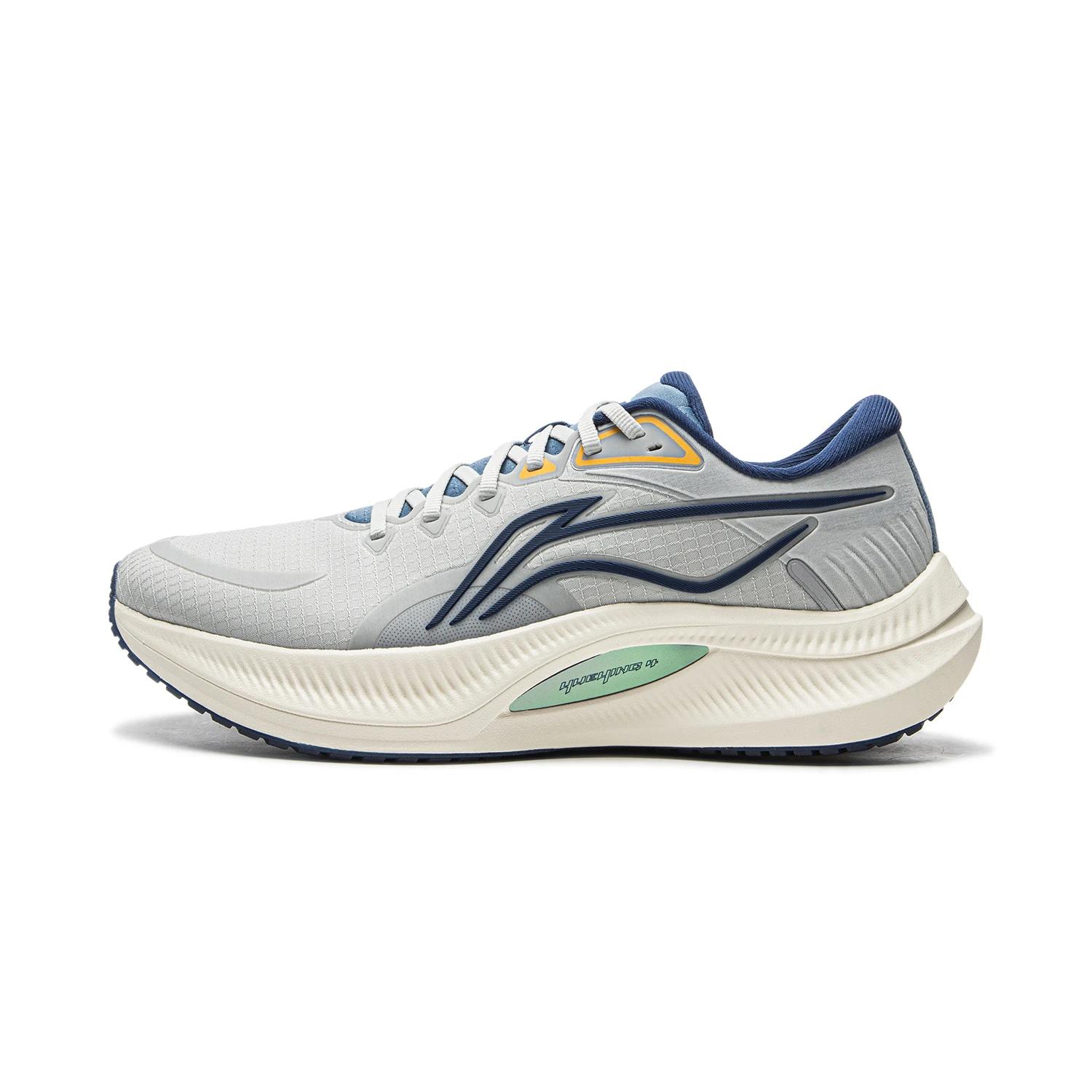 

new LiNing Yueying 4 Anti-Slip Wear-Resistant Low-Top Sprint Running Shoes Men s Gray Blue 40