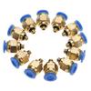 Tubo Aria 4mm Raccordi Rapidi Pneumatici Filettatura Maschio Connettore Dritto Push-In (PC4 M5 20 pezzi)