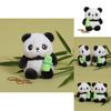 Adorable Panda Plush Keyring With Magnetic Circles For Kids Bag Decor And Gift