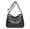 Korean Style Multi-Layer Soft Leather Crossbody Bag for Women - 2025 Large Capacity, Versatile Single Shoulder Bag for Moms