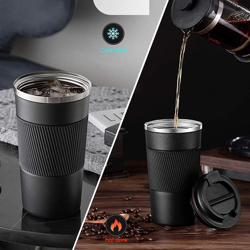 Nice 380ML/510ML Travel Coffee Mug Stainless Steel Thermal Mug Leakproof Car Tumbler Vacuum Flasks Portable Insulated Bottles