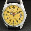 VINTAGE SEIKO 5 AUTOMATIC REFURBISHED JAPAN MENS YELLOW DIAL WATCH a444000-1