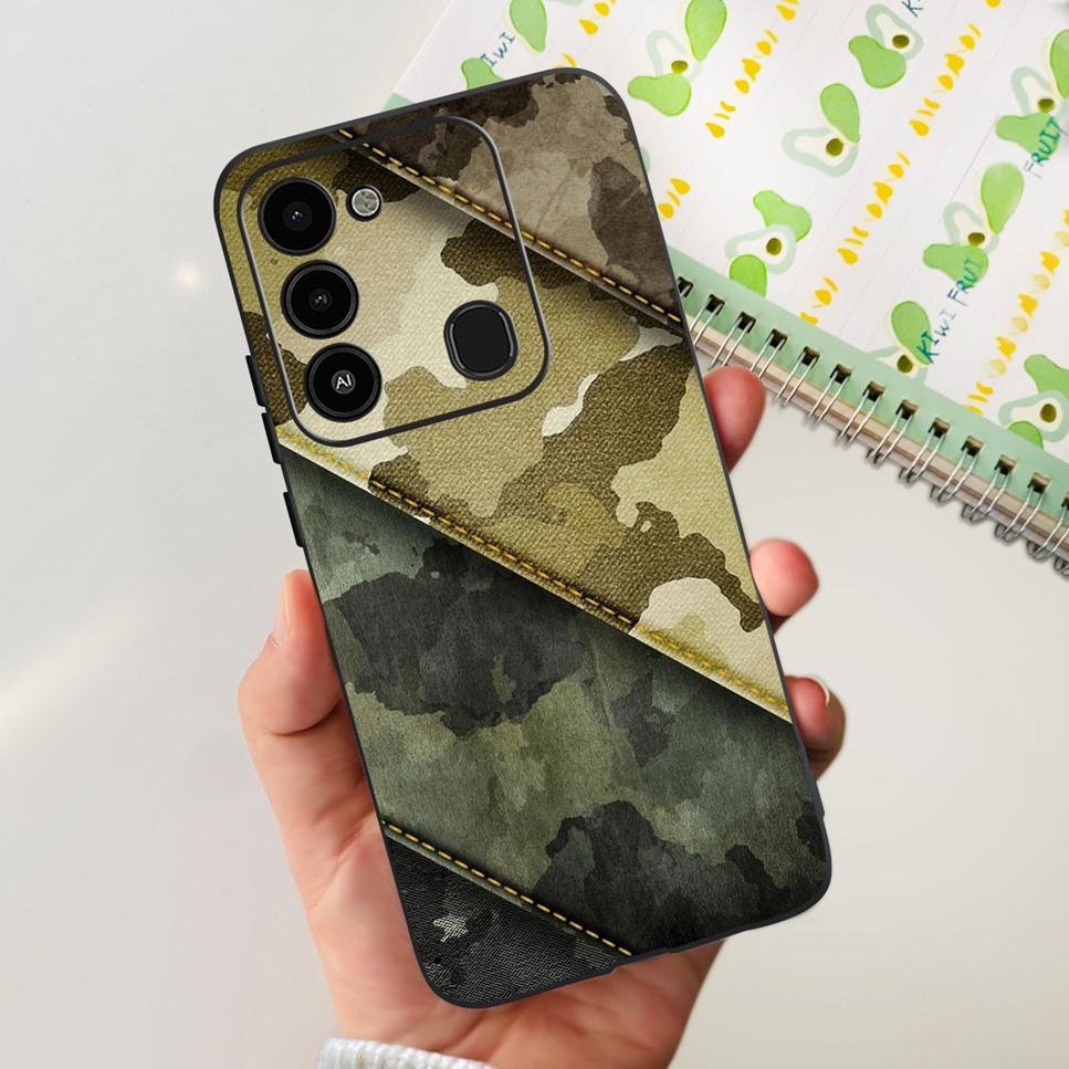For Tecno Spark GO 2022 Case KG5 Soft Silicone Cute Cat Phone Cover For Tecno SparkGO 2022 6.52" Luxury Love Flower Cases Funda