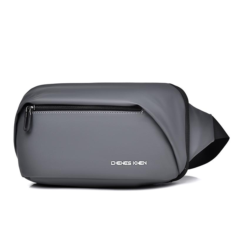 

Мужская поясная сумка, нагрудная сумка, модная сумка через плечо, спортивная сумка через плечо серый