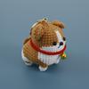 Funny Puppy Series Crochet Keychain Handmaking Knitted Puppy Keyrings Cute Small Dog Doll Crochet Keyrings Custom Accessories