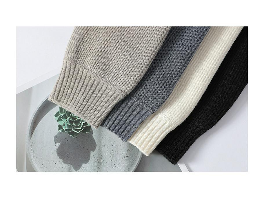 Plüsch-Winterpullover für Herren: Dicker Samt Langarm-Basisschicht für Jugendliche & Teenager