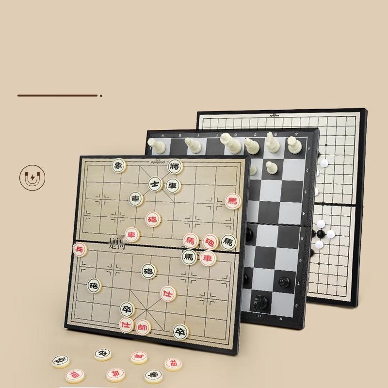 Magnetic Folding 3-in-1 Board Game Set