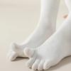 Short Tube Five Finger Socks With Separate Fingers Cotton Toe Socks  Sport