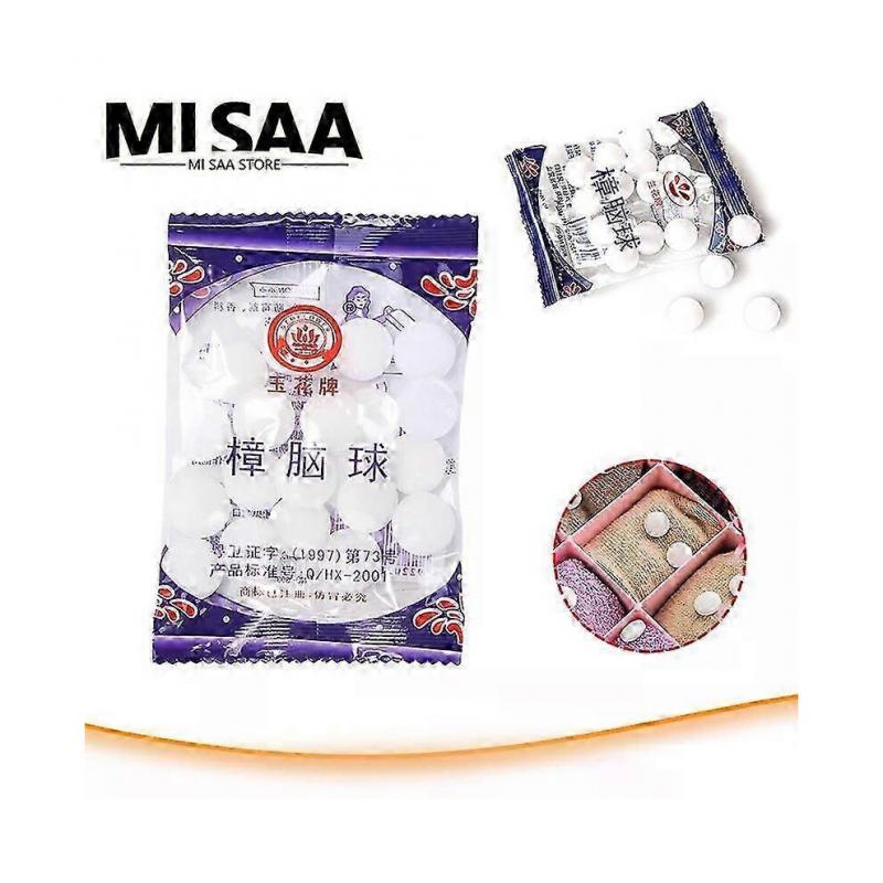 (5pack)Naphtaline Boules Camphor Moth Balls 1-10 Bags Safe Pest Control Mothballs Tablets