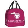 Insulated Lunch Tote Bag for Women Electronic Dance Funny Print Resuable Cooler Thermal Food Lunch Box School