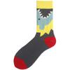 Summer Cotton Socks Trendy Socks Street Personality Illustrations Poached Eggs Harbor Jacquard Medium Tube Socks Socks Couple