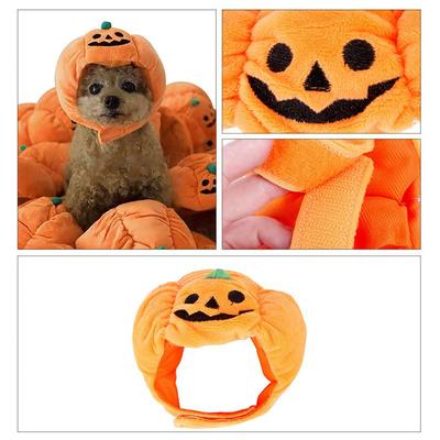 Chapéu de estimação Halloween engraçado chapéu de abóbora bonito animal de estimação traje personalidade bonito chapéu virar chapéu chapéu cão gato