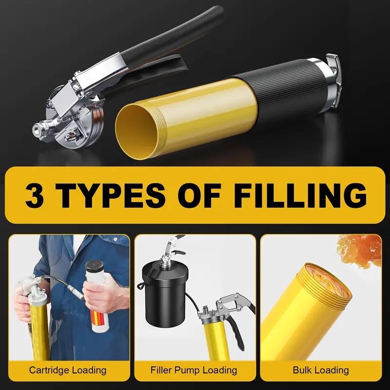 Oil Grease Tool Kit ,Professional 8000 PSI Heavy Duty 14 Oz Grip Grease Tool Kit Heavy Duty Maintenance Tool