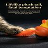 Plush Bird Shaped Wind Up Cat Toy, Bite Resistant Interactive Teaser for Cat Exercise