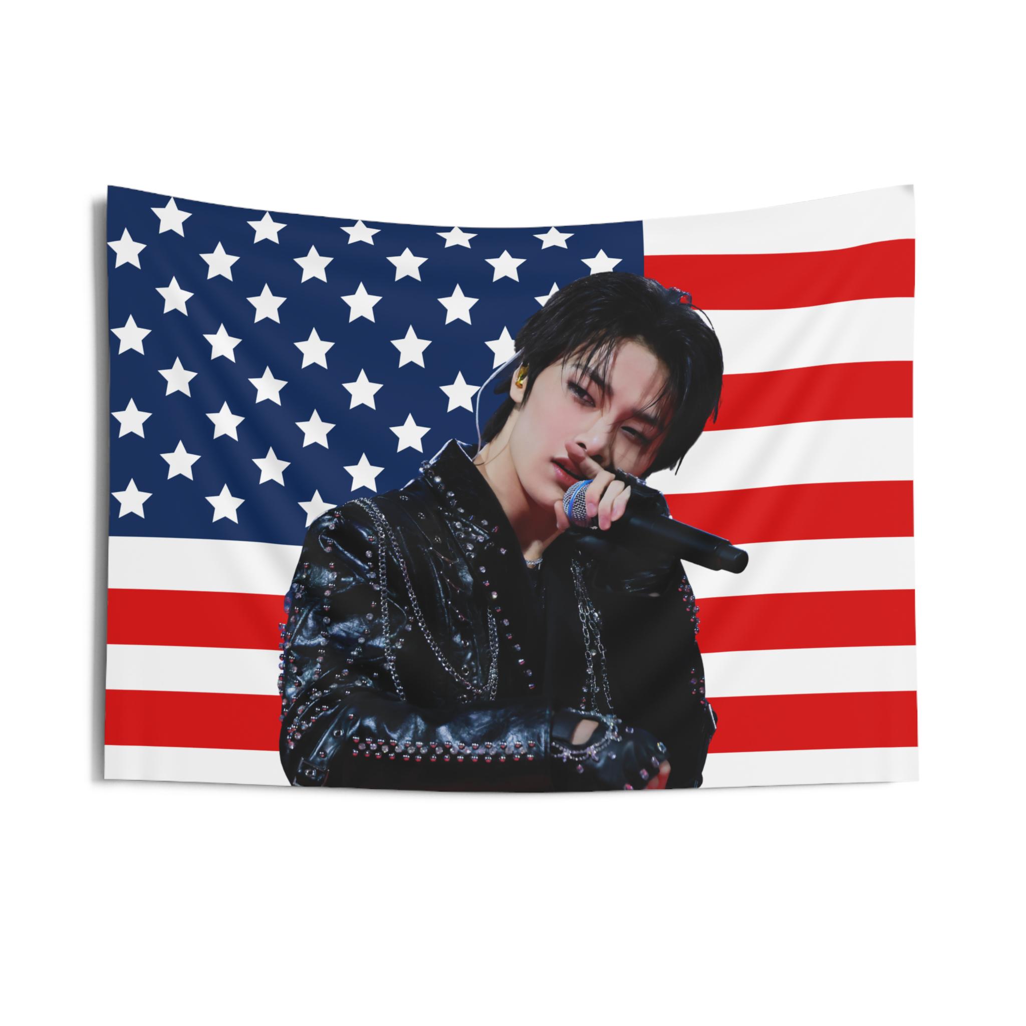 Home Decor Dormitory Background Cloth Gift Ideas Birthday Gift  Concert Banner American Icon Tapestry Bedroom Dorm Wall Hanging 74x94cm(29x37in)