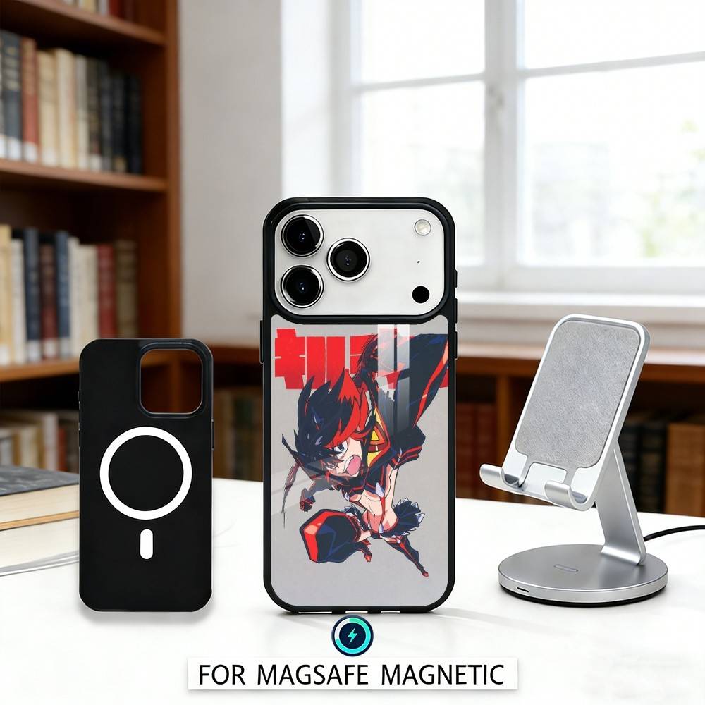 

Чехол для телефона K-Kill La Kill Магнитный Для iPhone17 16 15 14 13 12 Pro Max Для Magsafe Беспроводная зарядка Обложка iPhone14PROMAX