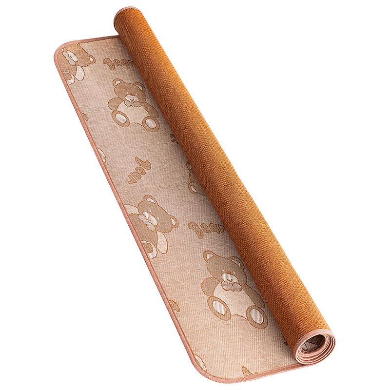 Foldable Double-Sided Ice Silk Summer Rattan Tatami Bamboo Mat
