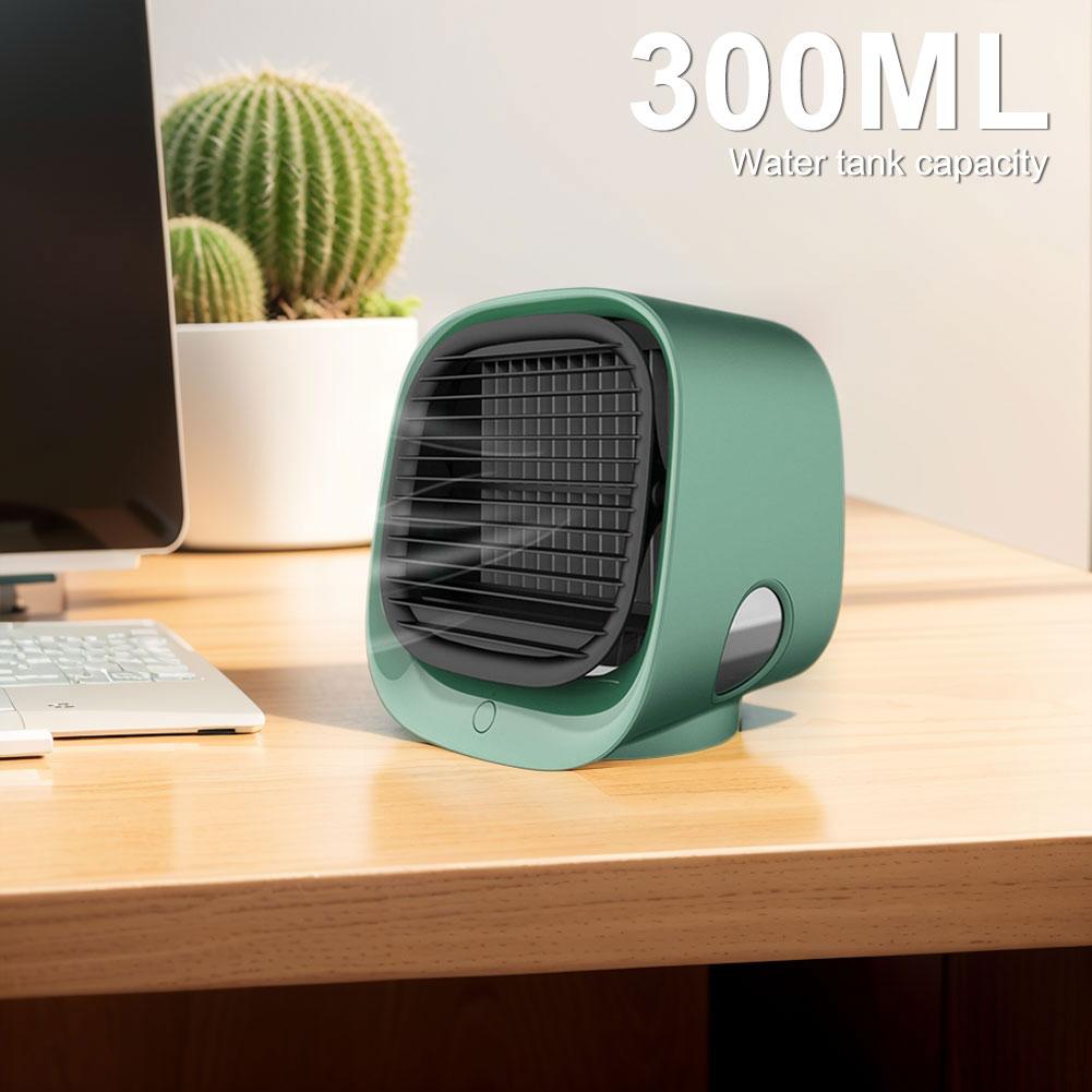 Desk Fan with Water Cooling Portable Cooling Fan 3 Speeds Personal Fan for Home Office Bedroom