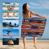 Ethnic Style Colorful Patterns Beach Towel, Large Microfiber Quick Dry Lightweight Pool Bath Towels Sand Free Beach Blanket for
