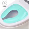 Eccomum Sedile WC Pieghevole Portatile PP Lavabile Sedile WC con Cuscinetto Antiscivolo Fibbia Antiscivolo
