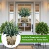 Décoration florale artificielle, plantes florales pour porte d'entrée